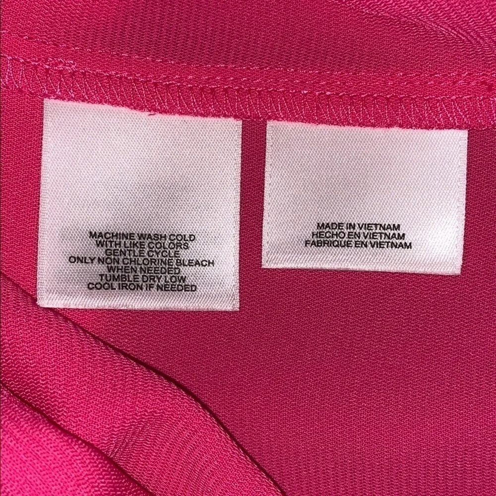 nine West Dress L/S Hot Pink Size M - Picture 6 of 8